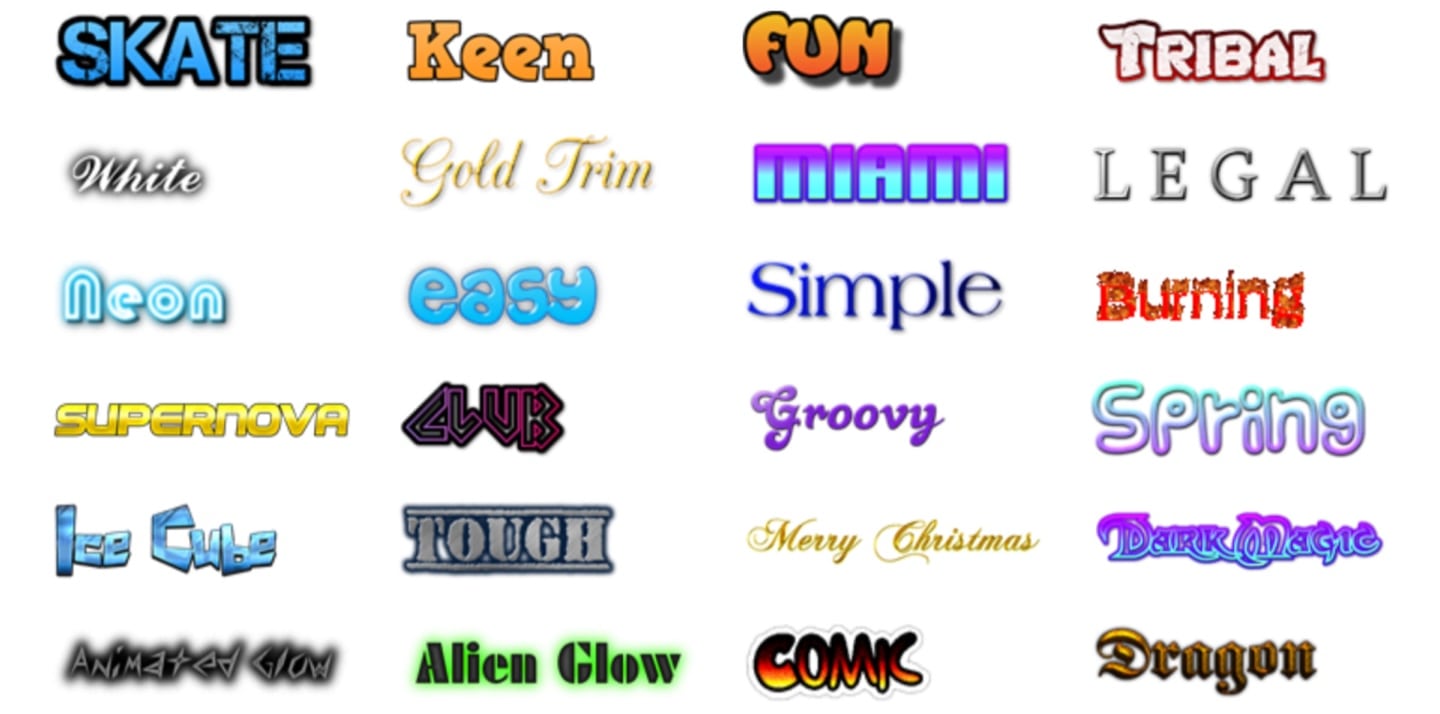 Web alternative to WordArt.