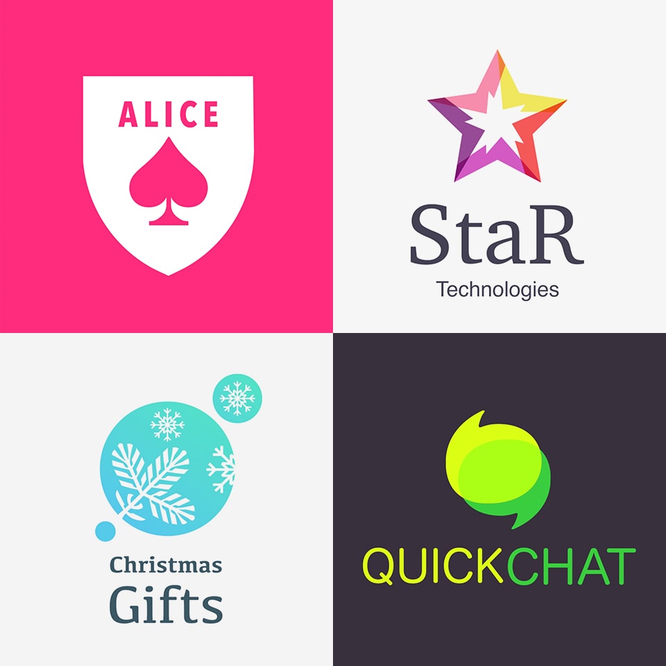 Logos with boolean operations