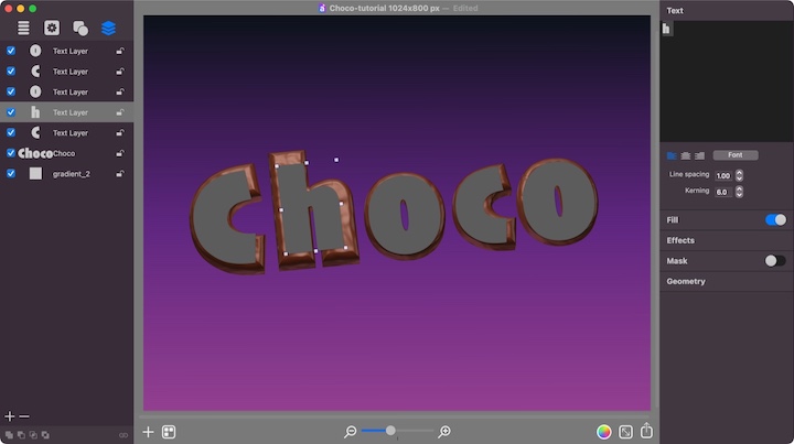 Splitting 2D text into letters.