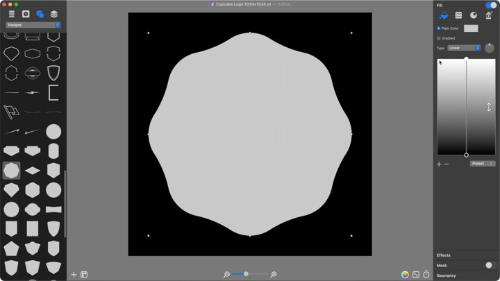 Cupcake cafe logo start.