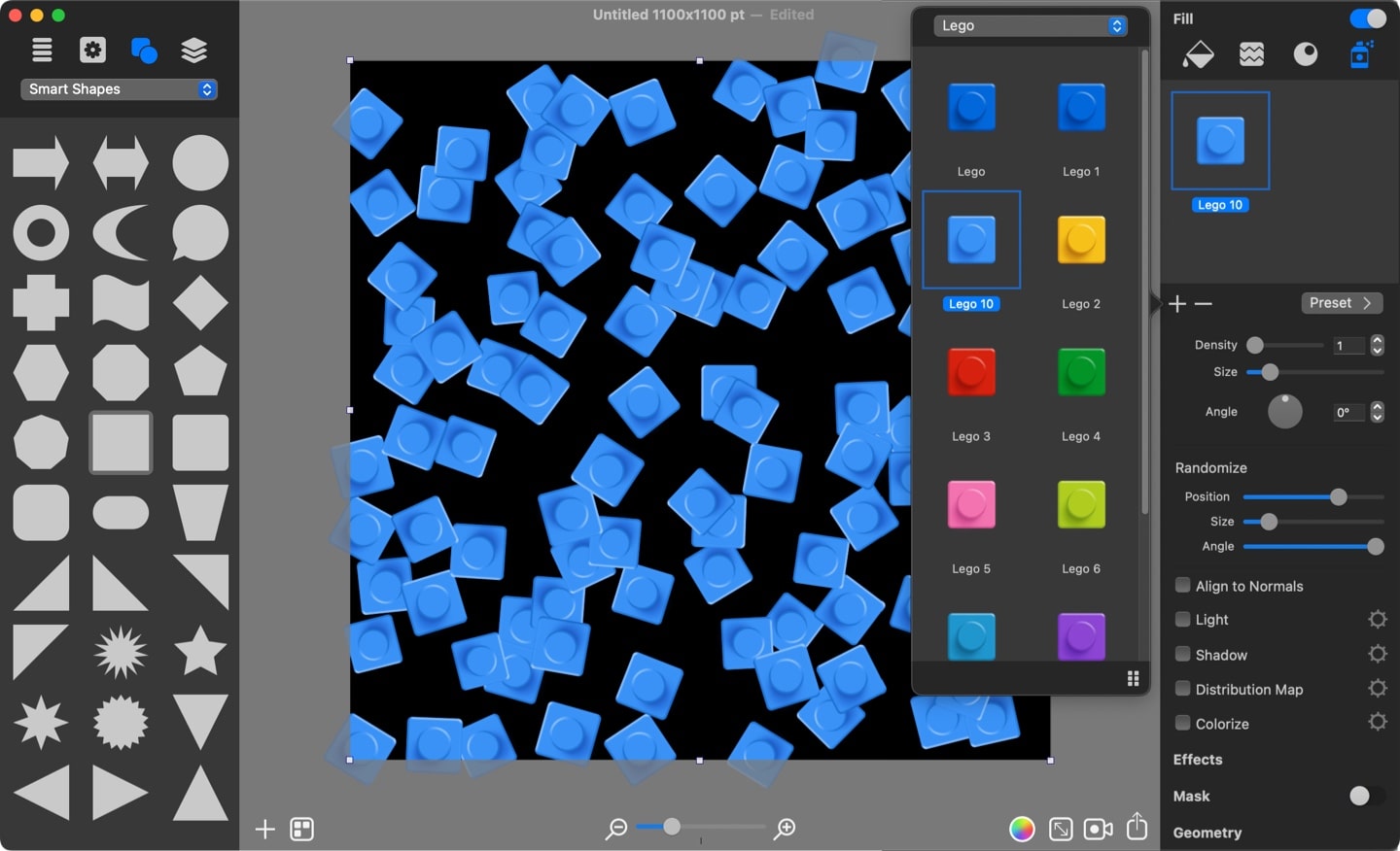 Adding lego fill items.