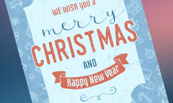 Create Christmas greeting card on a Mac