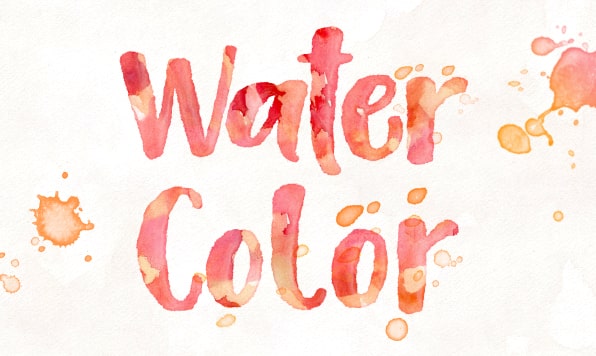 Create watercolor text effect on a Mac