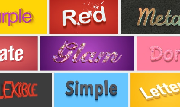 Text effect templates