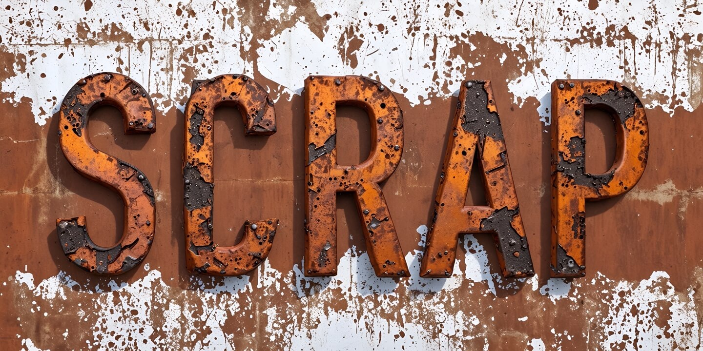 Enhancing rust text effect with generative AI.