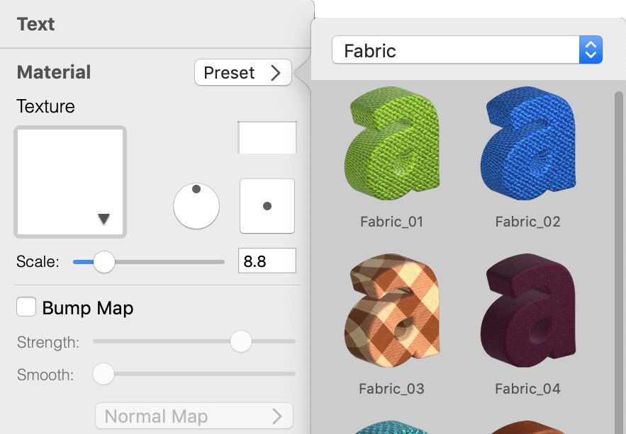 3D material library